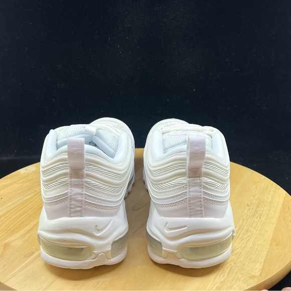 Nike Air Max 97 Triple White Wolf Grey Sneakers 921826 101 Men's Size 11 NEW - Picture 6 of 10